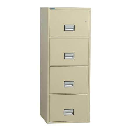 Phoenix Safe International Phoenix Safe Vertical 25" 4-Drawer Legal Fire and Water Resistant File Cabinet, Putty - LGL4W25P LGL4W25P